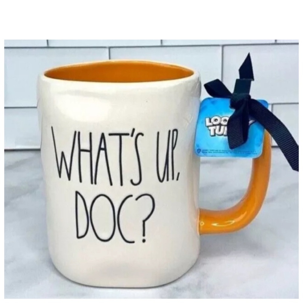 NEW Rae Dunn Ceramic Looney Tunes What’s Up Doc? Mug With Bugs Bunny Icon
